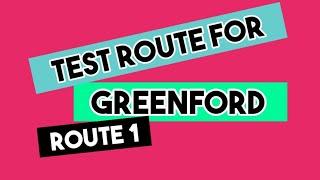 Driving Test Route  Greenford Test Route 1  London