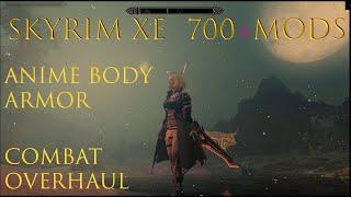 Skyrim SE New Combat Overhaul 700+ Mods Anime Body Armor