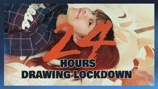 ขังตัวเองวาดรูป 24 ชั่วโมง   24 Hours Drawing Challenge