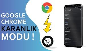 GOOGLE CHROME DARK MODE GECE MODU ETKİNLEŞTİRME