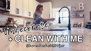 Undecorate Fall + Clean With Me  Cleaning Motivation #fallcleanwithme