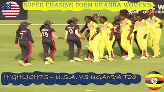 Highlights  USA Women vs Uganda Women  WT 20 Qualifier 2024