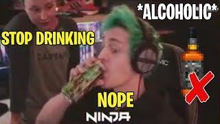 Ninjas Wife JESS Calls Her Husband Ninja an *ALCOHOLIC* For Stealing Her Drinks