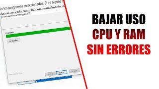 Solo tuve que eliminar esto de WINDOWS para disminuir muchísimo mi consumo de RAM Y CPU 