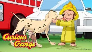 George Saves Blaze the Firedog  Curious George  Kids Cartoon  Kids Movies