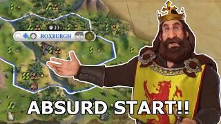 THIS SPAWN SHOULDNT BE LEGAL.  Multiplayer Civ VI Scotland Full Game