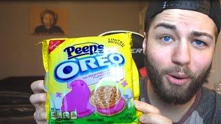 Jev Tries PEEP FLAVORED OREOS FOOD REVIEW