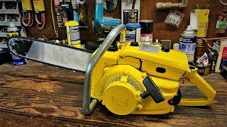 Vintage 1966 McCulloch 250 Chainsaw - Looks and Sounds Like It Just Came Off The Showroom Floor