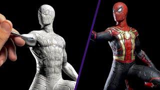 Sculpting Spider-Man Timelapse  No Way Home Tom Holland Suit