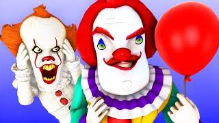 HELLO NEIGHBOR became PENNYWISE PRANK LIFE SWAP CHALLENGE 3D Bob Animation Cartoon Clown Parody