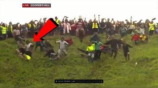 iShowSpeed Competes In Cheese Rolling Event & Gets Injured 