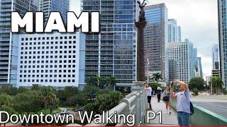 Walking in Miami Downtown  Florida USA  Miami 4K  Miami Walking Tour  Travelusa78