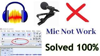 Audacity microphone not working  Microphone not working on audacity  Audacity microphone setup