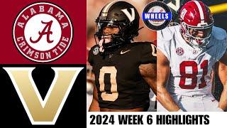 #1 Alabama v Vanderbilt INCREDIBLE UPSET  Full Game Highlights  2024 College Football Highlight