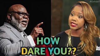 MIND-BLOWING NEWS SERAH Jakes challenged her father TD Jakes in front of the altar 3 mins ago.