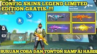 SKINS GRATIS FREE FIRE  C0NFIG SCAR TITAN AK-47 UNICORN GOLD MP40 INCUBATOR KUNING DLL..