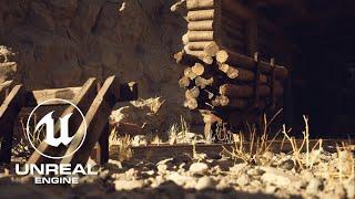 UNREAL ENGINE 5 Изучаем Редактор и Создаем Заброшенную Шахту из Megascans Ассетов Поэтапно