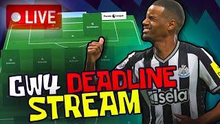 FPL GW4 DEADLINE STREAM  Haaland vs Salah C??   Fantasy Premier League 2425