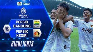 Highlights - Persib Bandung VS Persik Kediri  BRI Liga 1 20222023