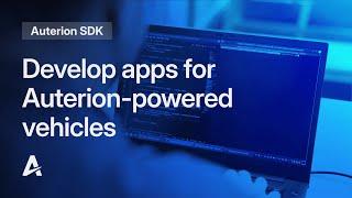 The new Auterion SDK develop apps for Auterion-powered vehicles