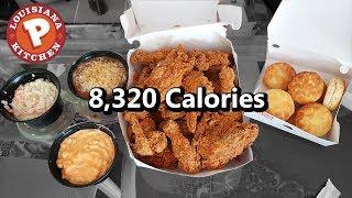 Popeyes 16pc Family Meal Challenge 8000+ Calories