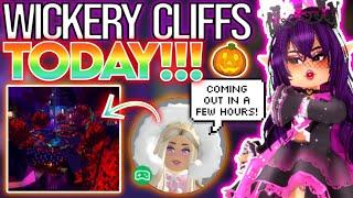 WICKERY CLIFFS IS COMING OUT *TODAY* CONFIRMED ROBLOX Royale High Royalloween Update Tea