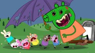 Zombie Apocalypse Daddy Pig and Mummy Zombie Visit Peppa Family ??  Peppa Pig Funny Animation