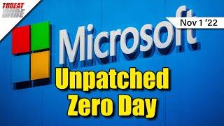 Microsoft Discloses Unpatched Officially Zero Day - ThreatWire