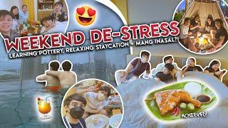 Making Mang Inasal Learning Pottery & Relaxing Staycation ️ • Red Diaz