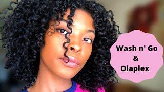 Quarantine Wash N Go + Olaplex No. 3  Definition & Stretching Tips