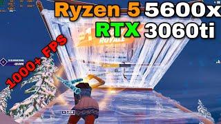 RTX 3060 ti + Ryzen 5 5600x Fortnite Chapter 4  ARENA  performance mode 1080p