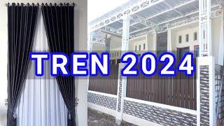 gorden ruang tamu dengan model gorden terbaru 2024