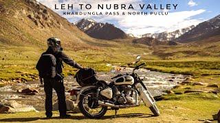 LehLadakh Episode2-leh to NubraValleyKhardungla passNorth Pullu  #BadRoadspermit for nubravalley