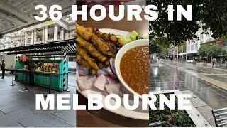 Melbourne Trip favourite food exploring rainy weather laneways - Travel vlog