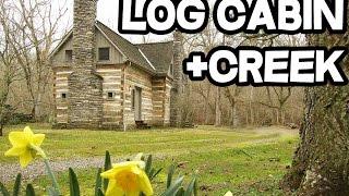 Artist Retreat Sugar Creek Log Cabin 23 acres creek Kentucky  Brad Simmons