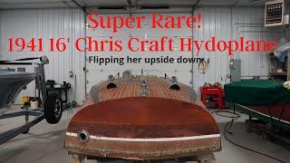 WOODEN BOAT RESTORATION - Super Rare 1941 16 Chris Craft Hydroplane