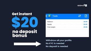 Get $20 Welcome bonusno No kycverification neededNo deposit bonus