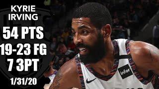 Kyrie Irving goes off for 54 points starts 10-of-10 in Bulls vs. Nets  2019-20 NBA Highlights