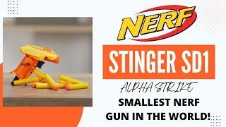 Smallest NERF GUN in the world - NERF STINGER SD-1 ALPHA STRIKE