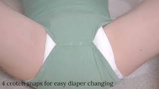 Adult Ribbed Bamboo Onesies ABDL