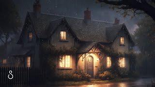 Realistic Rain On Cottage Bedroom WindowBlack Screen  12 Hours  Sleep In Series