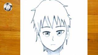 How to draw anime character drawing  Easy way to draw anime step by step