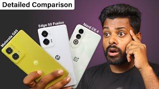 Motorola G85 vs Motorola Edge 50 Fusion vs Oneplus Nord CE 4 Detailed Comparison