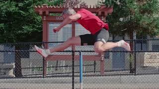 Hurdles super slow motion