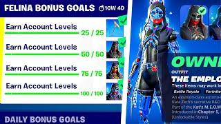 EASIEST Fortnite XP GLITCH Map to LEVEL UP FAST in Chapter 5 Season 4 Get Free Felina Skin FAST