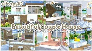 Beautiful Couple House Aesthetic 🪴 + PropsID  Sakura School Simulator