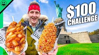 $100 NYC Street Food Challenge Say Goodbye To Your Money