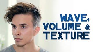 MENS HAIR STYLES  Creating Wave Volume and Texture  Dre Drexler Undercut