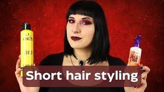 Short goth hair styling  how I style my hair