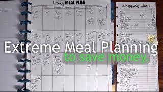 Extreme Meal Planning to Save Money  Weekly Meal Plans & Ideas